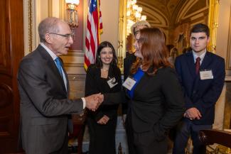 WilDCats meeting President Capilouto